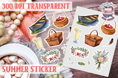 Summer sticker Cute flowers Love Picnic Beach Spring Product Image 1