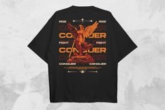 Rise Fight Conquer Streetwear PNG T-shirt Design Product Image 1