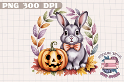 Halloween Cute Watercolor Clipart PNG Pastel Ghost Design Product Image 1