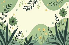 Green Floral Background Product Image 1