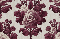 Red White Floral Background Product Image 1