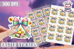 Easter Bow sticker Cute Coquette Love PNG Funny Bows Product Image 1