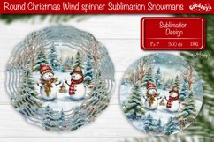 Christmas wind spinner Sublimation Round Christmas Decor Product Image 1