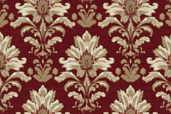 Red and Gold Damask Pattern Background Wallpaper Product Image 1