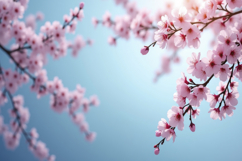 Pink Cherry Blossoms Background Wallpaper Product Image 1
