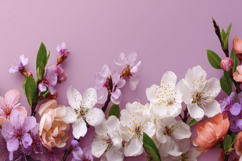 Colorful Flowers Background Wallpaper Product Image 1