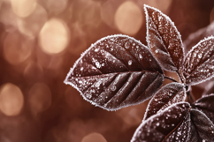 Winter Leaves Background Wallpaper Product Image 1