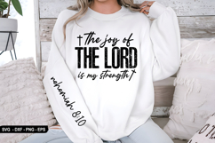 The Joy Of The Lord Is - Christian Sleeve T-Shirt Design Product Image 3
