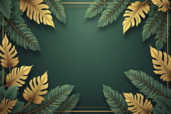 Golden Green Leaves background Product Image 1