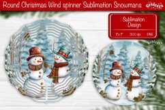 Christmas wind spinner Sublimation Round Christmas Decor Product Image 1
