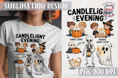 Cute Halloween Clipart PNG Sublimation Cozy Ideas Tshirt Product Image 1