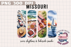 USA STATE America Brushstrokes PNG Watercolor Design Sign Product Image 1