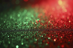 Red and Green Glitter with Bokeh Background Wallpaper Product Image 1