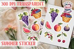 Summer sticker Cute flowers Love Picnic Beach Spring Product Image 1