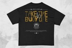 Take Time to Enjoy Life Streetwear Typography T-shirt Design Product Image 1