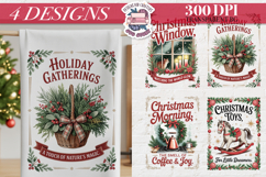 Christmas Vintage Quote Clipart PNG Sublimation 4 Design Product Image 1
