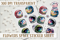 Flowers Spice sticker sheet Planets Scrapbook PNG Stars Product Image 1