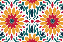 Colorful Floral Background Product Image 1