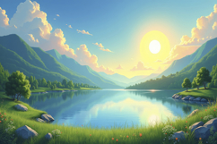 Natural Landscape Background Wallpaper Product Image 1