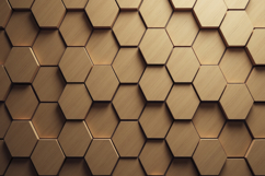 Wooden Hexagons Pattern Background Wallpaper Product Image 1