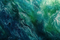 Fluid Art Liquid Dark Turquoise Abstract Background Product Image 1