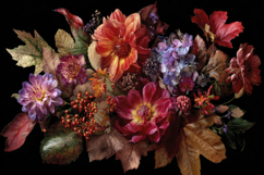 Colorful Flower Bouquet Background Product Image 1