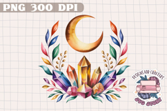 Celestial Magic Sublimation Design PNG Clipart Scrapbook Product Image 1