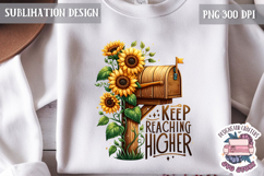 Spring Flower Sunflower Sublimation PNG Motivation Quote Product Image 1
