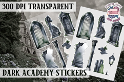 Gothic sticker sheet Magic Scrapbook PNG Spells Witch Product Image 1