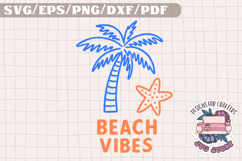 Summer Mood Beach Trendy SVG Monochrome Design Food Product Image 1