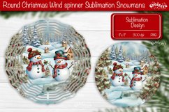 Christmas wind spinner Sublimation Round Christmas Decor Product Image 1