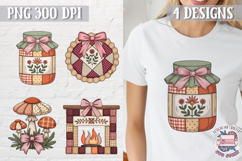 Fall Patchwork Clipart PNG Sublimation 4 Designs Product Image 1