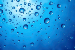 Water Drops On Blue Background Product Image 1