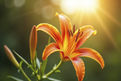 Tiger Lily Background Wallpaper Product Image 1