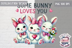 Valentine Love Animals Cute Quote Sublimation Design PNG Product Image 1
