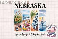 USA STATE America Brushstrokes PNG Watercolor Design Sign Product Image 1