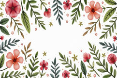 Floral Frame Background Product Image 1