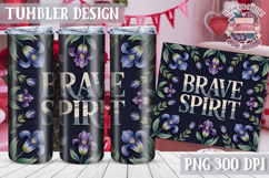 Sublimation Tumbler WRAP Vintage Quote Flowers Motivational Product Image 1