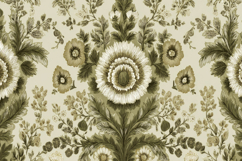 Green Floral Pattern Background Product Image 1