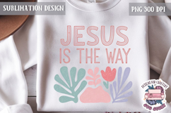 Bible Quote Sublimation Design Jesus Cross Modern Abstracts Product Image 1