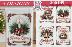 Christmas Vintage Quote Clipart PNG Sublimation 4 Design Product Image 1