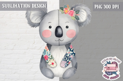 Cute Patchwork Animal Sublimation Design PNG kids t-shirt Product Image 1