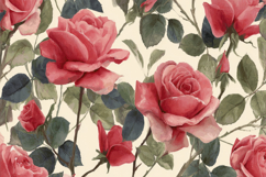 Red Roses Pattern Background Product Image 1