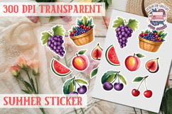 Summer sticker Cute flowers Love Picnic Beach Spring Product Image 1