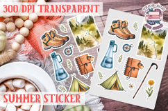 Summer sticker Cute flowers Love Picnic Beach Spring Product Image 1
