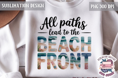 Summer Beach Sea Quote Watercolor Sublimation PNG Product Image 1