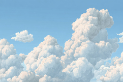 Blue Sky Clouds Background Product Image 1