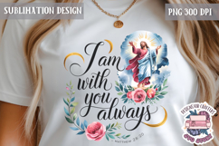 Easter Sublimation Quote Design PNG Religious Jesus Product Image 1