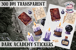 Gothic sticker sheet Magic Scrapbook PNG Spells Witch Product Image 1
