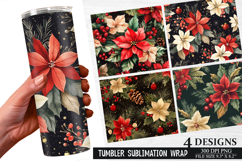 Christmas Tumbler Wrap| Christmas Tumbler Wrap Design Product Image 1